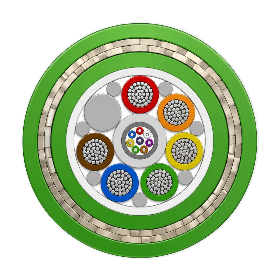 Fibre Hybrid Cables cross-section illustration