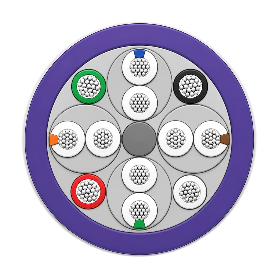 Polyurethane Cables cross-section illustration