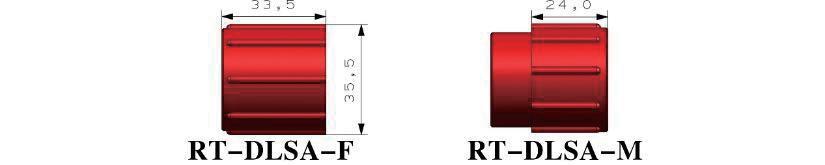 RT-DLSA-F / RT-DLSA-M — dimensional drawing