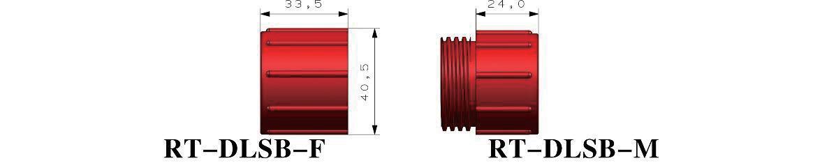 RT-DLSB-F / RT-DLSB-M — dimensional drawing
