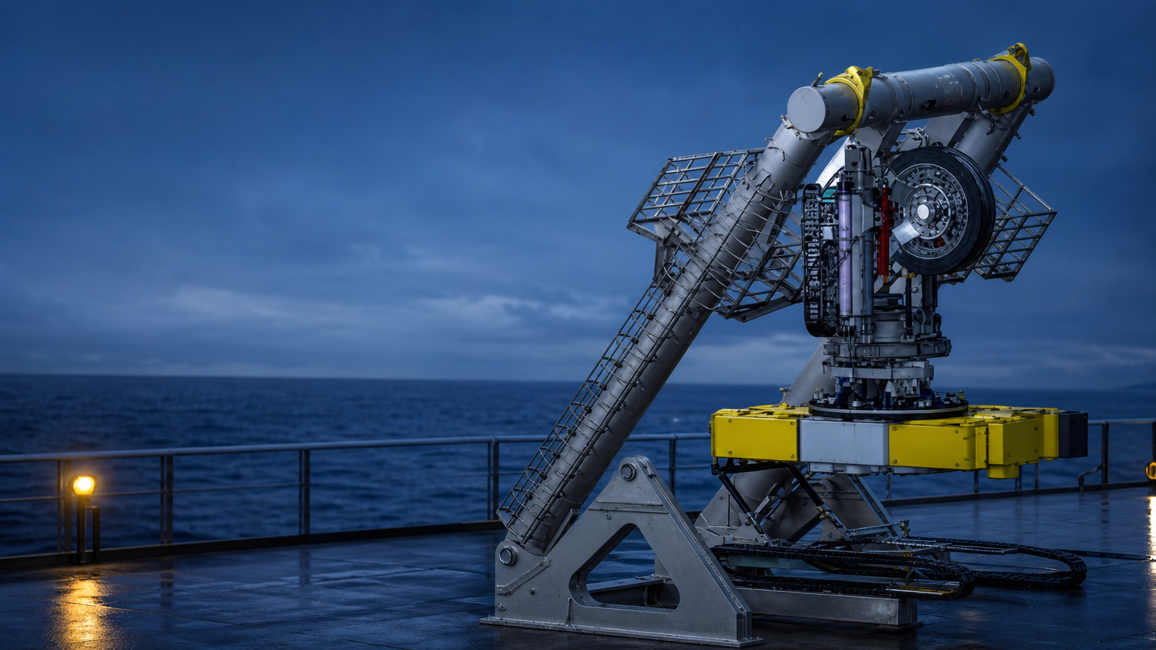 Large ROV launch and recovery system
